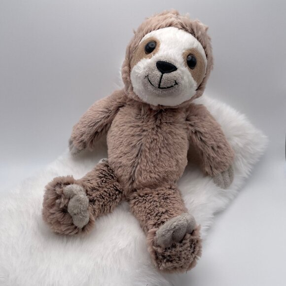 Kinder Sloth 10" Plush Brown Soft Fluffy Stuffie (SKU: 443TO) - Picture 2 of 9